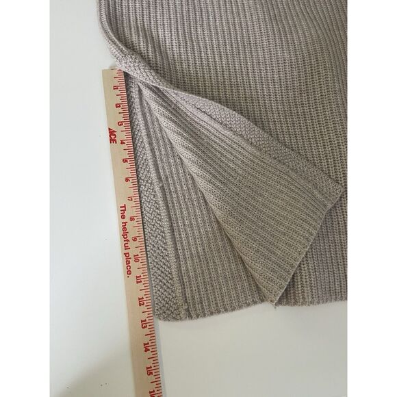 ARITZIA WILFRED XS Beige Oatmeal 100% Wool Sleeveless Sweater Vest Long Slits - Picture 10 of 13